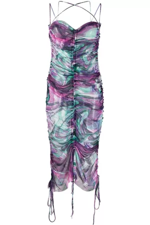 MARQUES'ALMEIDA Damen Partykleider - Gerafftes Kleid mit Print