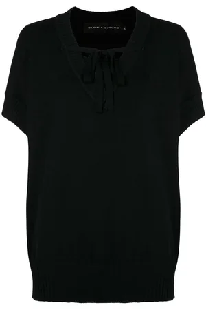 Gloria Coelho Bluse mit Schleifenverschluss