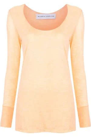 Gloria Coelho Langarmshirt mit U-Ausschnitt