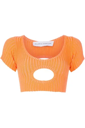 Gloria Coelho Cropped-Top mit Cut-Out