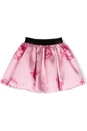 MONNALISA Rock aus Satin mit Rosen-Print