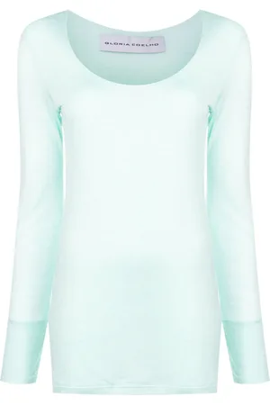 Gloria Coelho Langarmshirt mit U-Ausschnitt