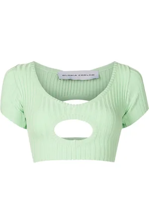 Gloria Coelho Cropped-Top mit Cut-Out