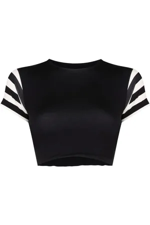 Gloria Coelho Cropped-T-Shirt mit Logo