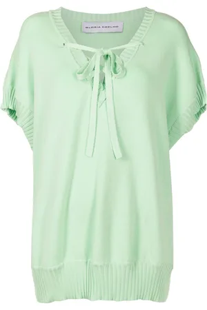 Gloria Coelho Bluse mit Schleifenverschluss
