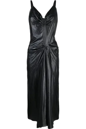 Maison Margiela Midikleid mit Moiré-Effekt