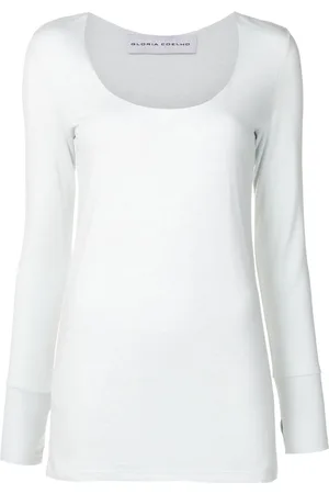 Gloria Coelho Langarmshirt mit U-Ausschnitt