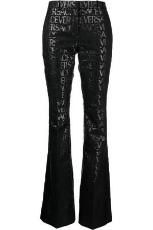 VERSACE Allover flared trousers