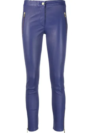arma leder Cropped-Leggings aus Leder