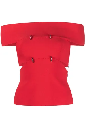 Alexander McQueen Schulterfreies Oberteil mit Cut-Out
