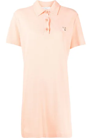 Maison Kitsuné Kleid mit Logo-Stickerei