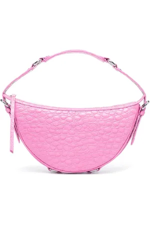 By Far Schultertasche mit Kroko-Effekt