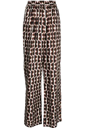 BIYAN Gerade Hose mit grafischem Print