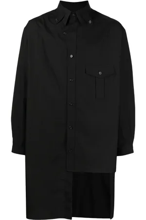 YOHJI YAMAMOTO Hemd mit asymmetrischem Saum