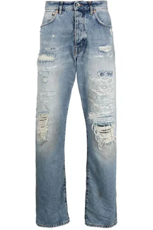 Purple Brand Gerade Jeans im Distressed-Look