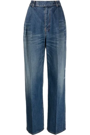 UNDERCOVER High-Waist-Jeans mit geradem Bein