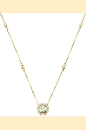 Kiki Mcdonough 18kt Grace Gelbgoldhalskette mit Diamanten