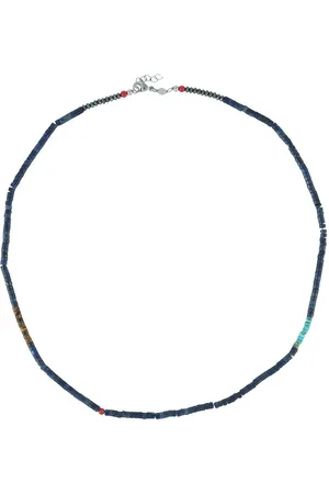 Nialaya Heishi Halskette mit Lapislazuli-Perlen