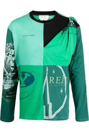 Marine Serre T-Shirt mit grafischem Print