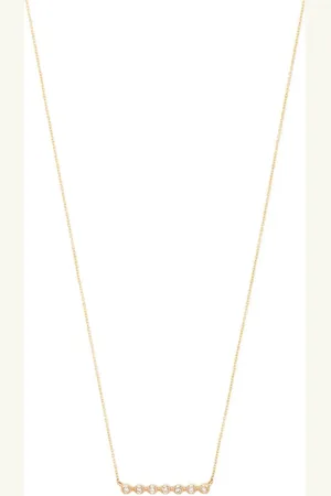 Dana Rebecca Designs 14kt Gelbgoldhalskette mit Diamanten