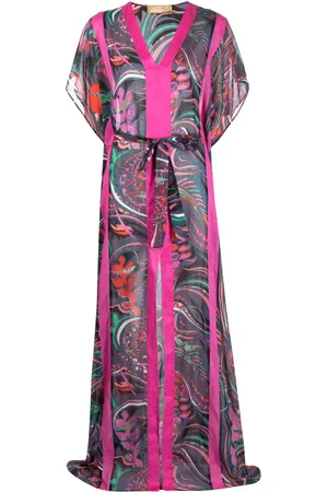 Puccini Kaftankleid mit Print