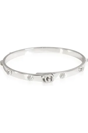Gucci 18kt Weißgoldarmreif mit Diamanten
