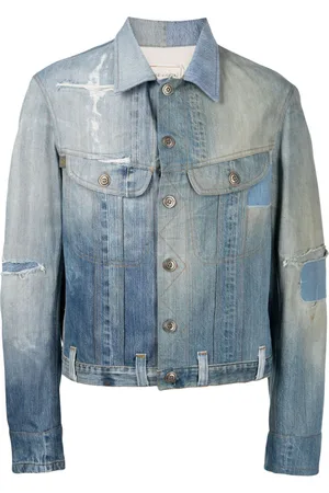 GREG LAUREN Jeansjacke im Distressed-Look