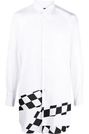 Comme des Garçons Hemd mit karierten Einsätzen