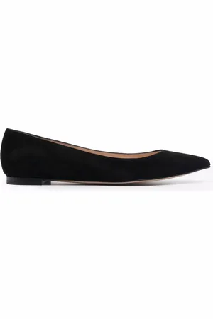 Gianvito Rossi Spitze Ballerinas aus Wildleder