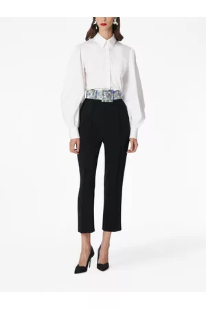 Carolina Herrera Damen Hosen & Jeans - High-Waist-Hose mit Bügelfalten