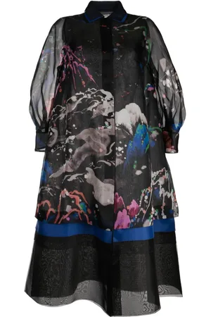 SHIATZY CHEN Seidenmantel mit Print