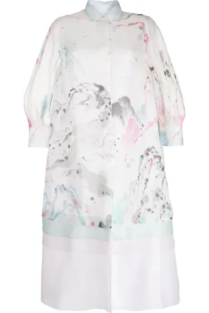 SHIATZY CHEN Seidenmantel mit Print