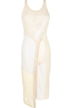 Marine Serre Gehäkeltes Midikleid