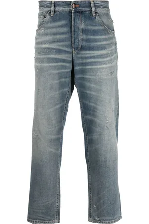 PT Torino Straight-Leg-Jeans mit Tragefalten