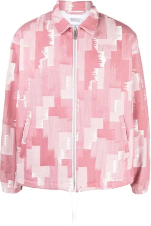 MARCELO BURLON Hemdjacke mit geometrischem Print