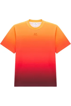 Courrèges T-Shirt mit Farbverlauf