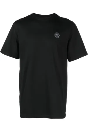 Roberto Cavalli T-Shirt mit Mirror Snake-Stickerei