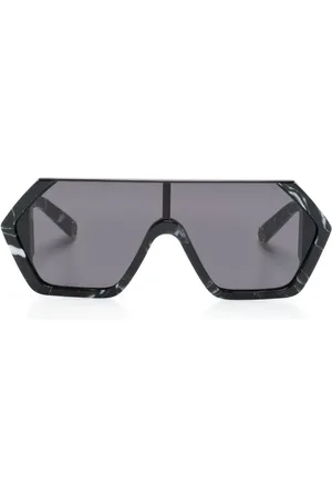 Philipp Plein Marmorierte Sonnenbrille im Oversized-Look