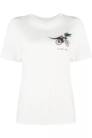 Lacoste Damen Shirts - X Netflix T-Shirt mit Kroko-Print