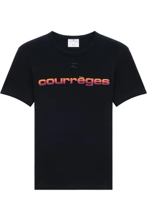 Courrèges T-Shirt mit Logo-Print