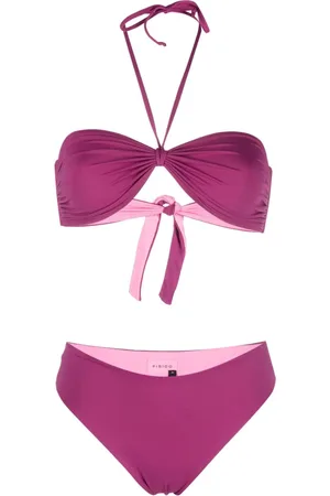 FISICO Bandeau-Bikini mit Raffung