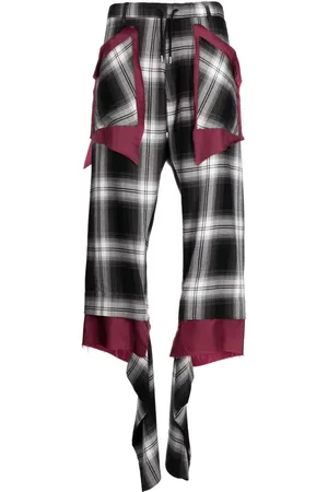 Sulvam Asymmetrische Hose mit Karomuster