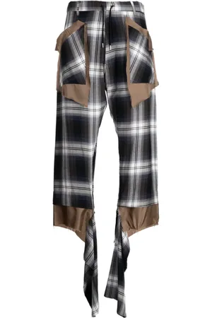 Sulvam Asymmetrische Hose mit Karomuster