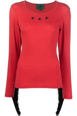 Jean Paul Gaultier Langarmshirt mit Fransen