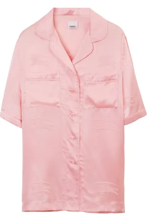 Burberry Jacquard-Hemd aus Seide