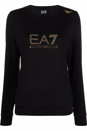 EA7 Langarmshirt mit Nieten