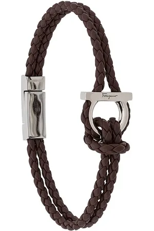 Salvatore Ferragamo Geflochtenes Lederarmband
