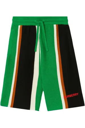 Burberry Gestreifte Shorts aus Kaschmir