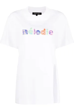 tout a coup T-Shirt mit Slogan-Print