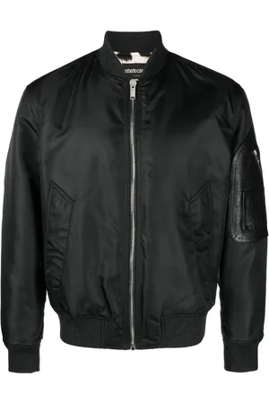 Roberto Cavalli Bomberjacke mit Logo-Stickerei